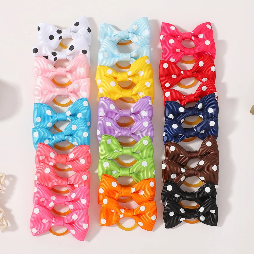 50 Stück Ripsband Zopf Haarschleifen elastische Haargummis Haarbänder Halter Neugeborenes Baby Haarschmuck für Mädchen Kleinkinder