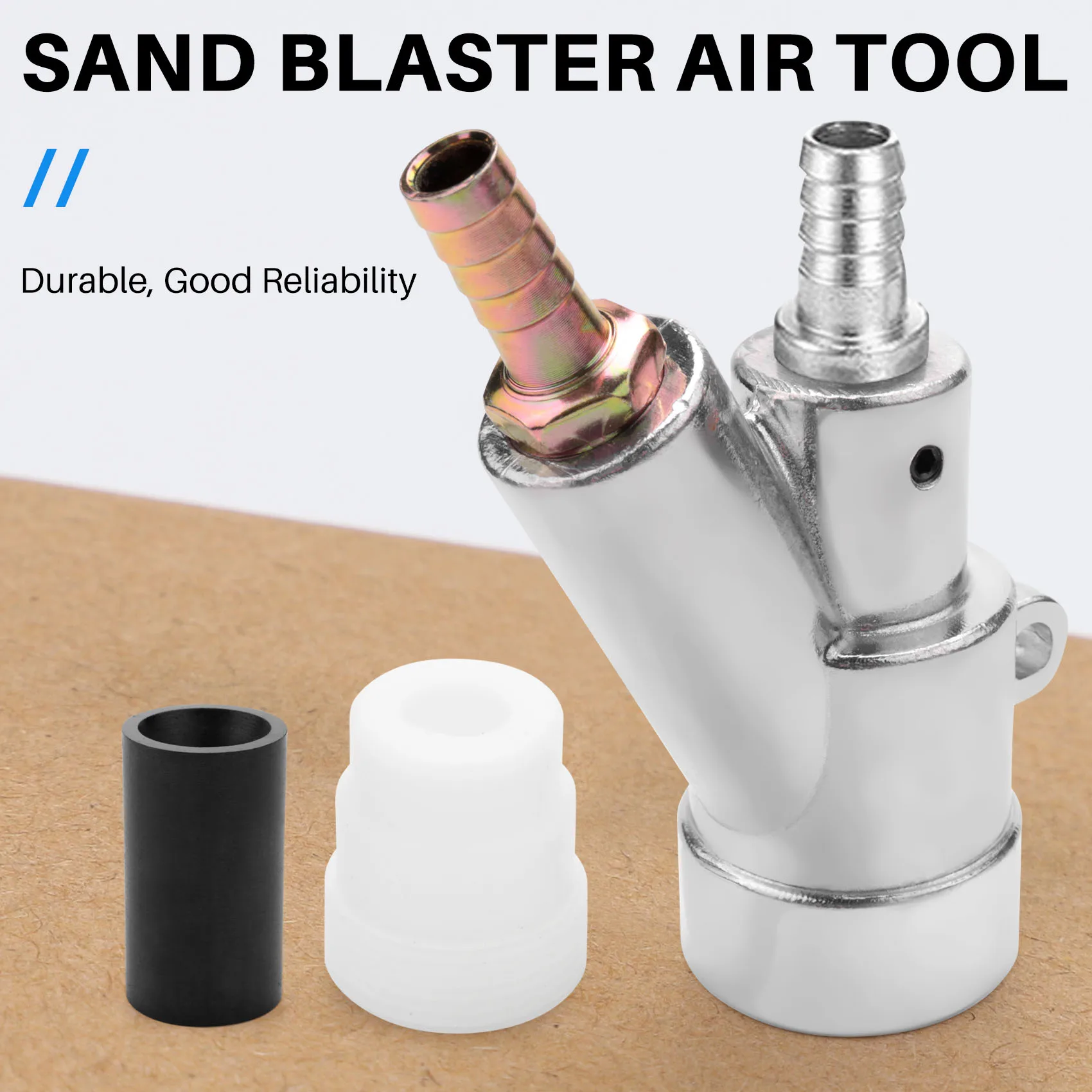 AB47-Air Sandblaster Ferramentas de jateamento de areia para ferrugem Poeira Remover Sand Blaster Ferramenta de ar com bico de carboneto de boro (8mm)