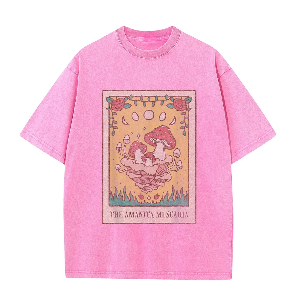 Fairy Grunge Fairycore Aesthetic Mushroom Tarot Alt Clothes T-Shirt Men's Shirts Original T-Shirts Luxury Brand Summer Top
