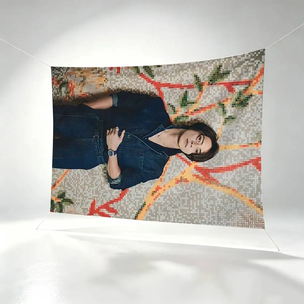 T-Tomohisa Yamashita Flags Wall Hanging Background Art Banner for Bedroom Home Outdoor Decor