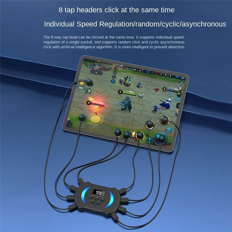 Мобильный телефон экран автоматический кликер регулируемое соединение физическое моделирование клик на палец экран устройства автоматический кликер-A