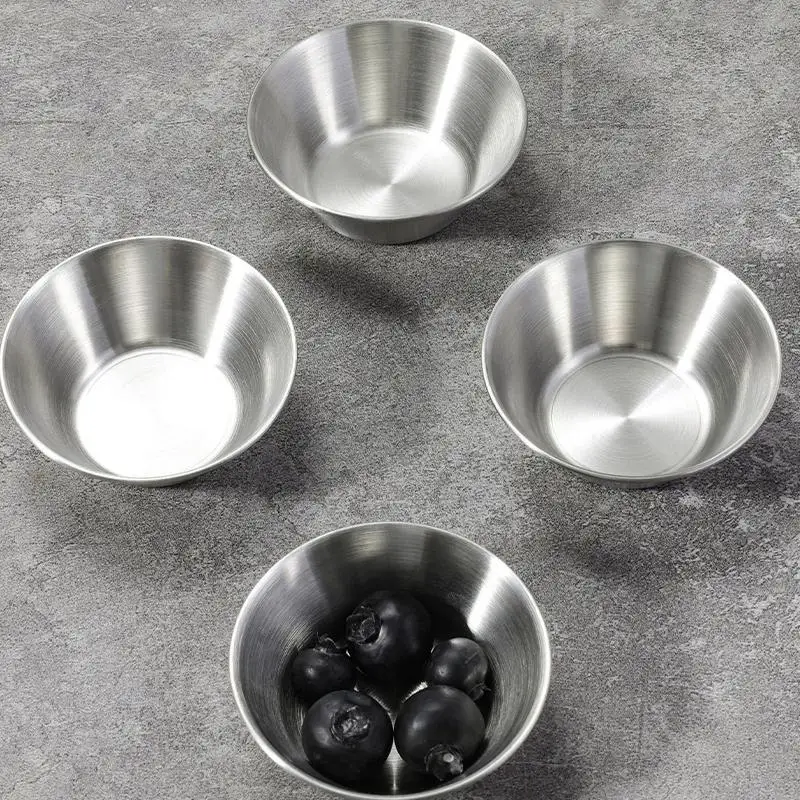 ~Hot 50ML Small Round Cake Cup Sauce Cups Ramekin Dipping Sauce Cup Individual Round Condiment Cups For Seasoning For Parties