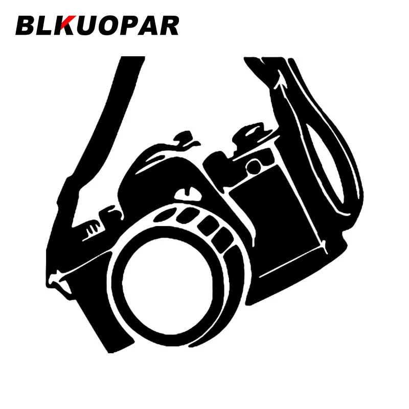 

BLKUOPAR Camera Silhouette Car Stickers Creative Cute Vinyl Decal Scratch-Proof Laptop Windows Decoration Surfboard Car Goods