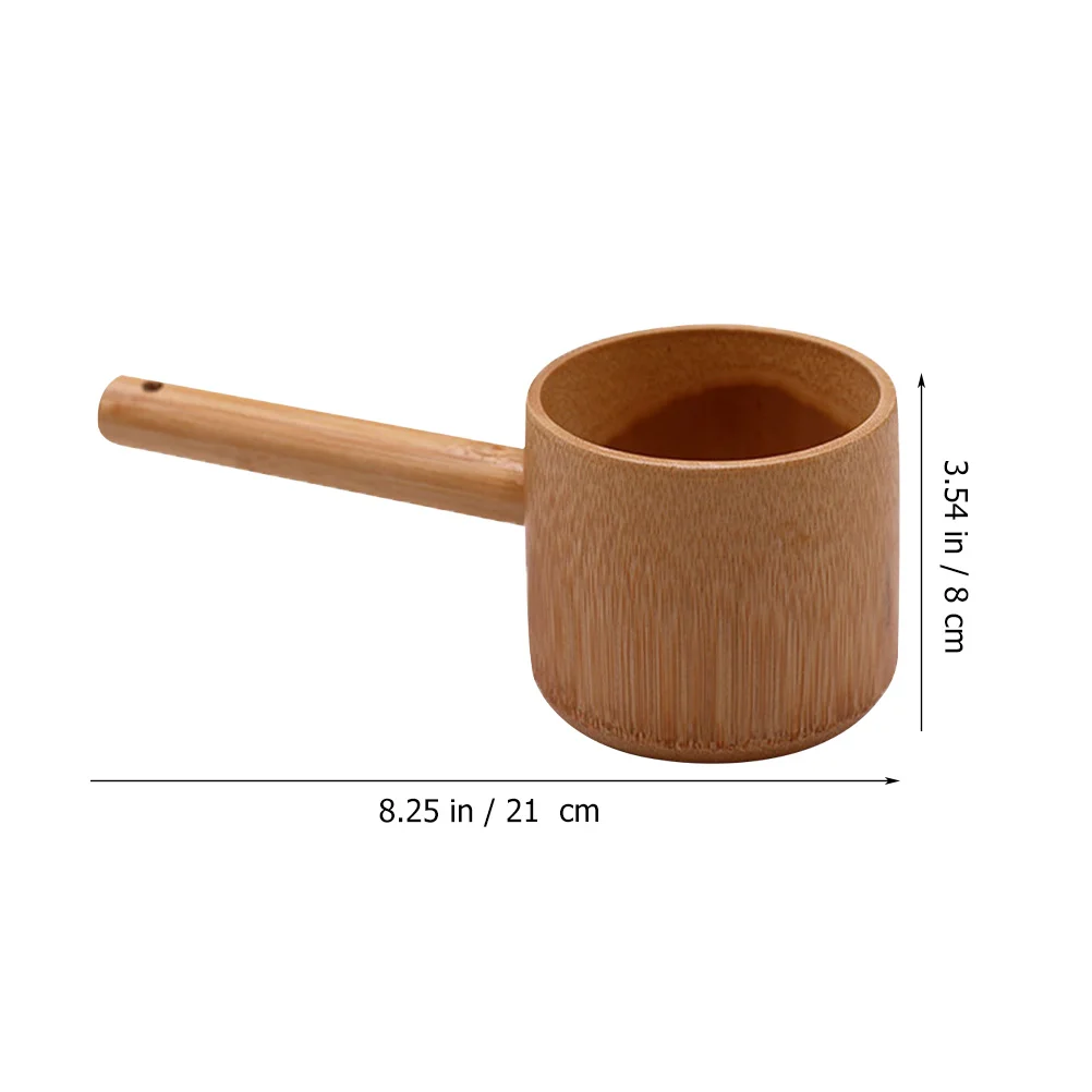 Bath Spoon Lightweight Water Ladle Bamboo for Garden Salt Scoop Mini Home Restaurant Japanese Style Tea Ceremony