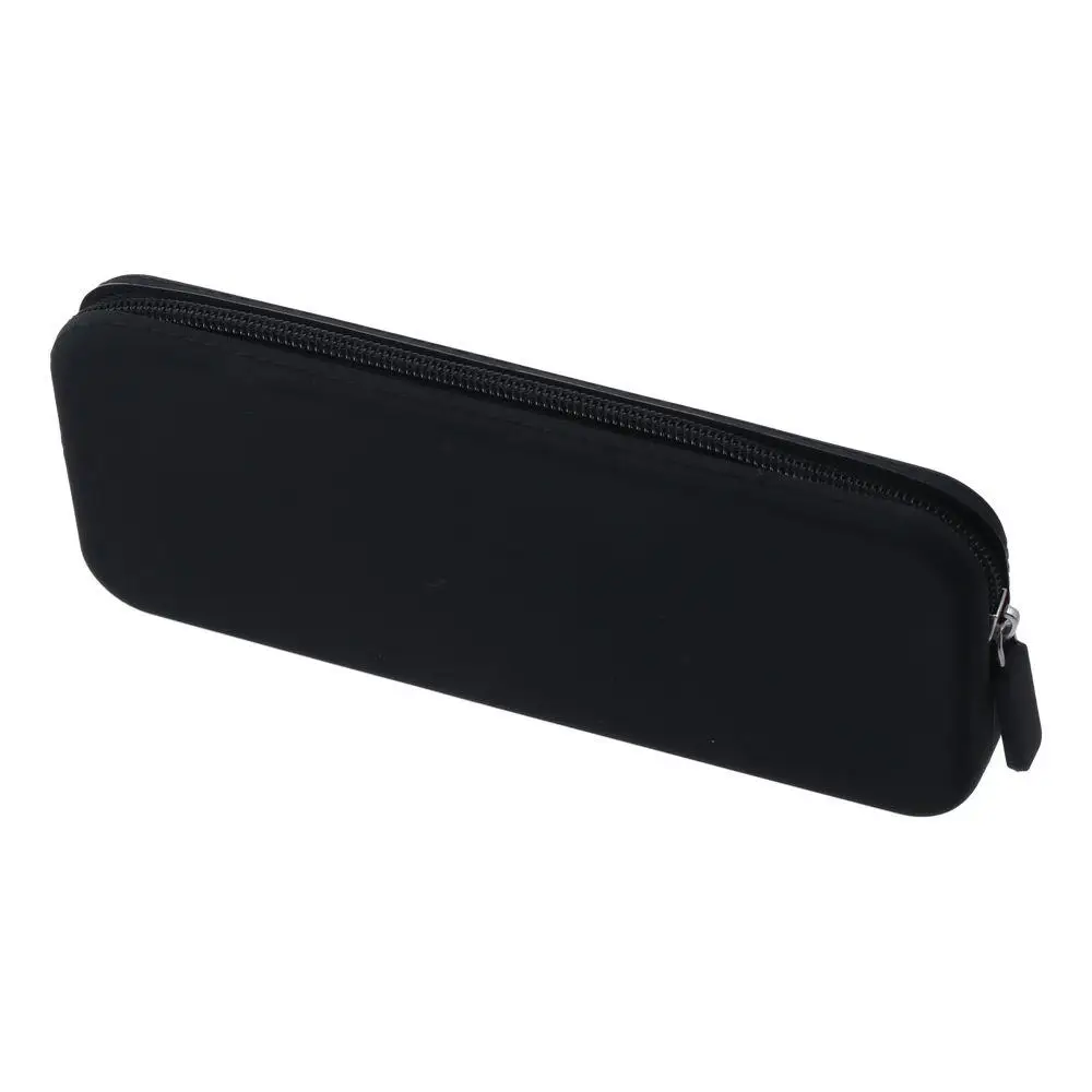 20*8*2.5cm Silicone Pencil Case Washable Makeup Pouch Holder Silicone Zipper Storage Bag Cosmetic Bag For Travel