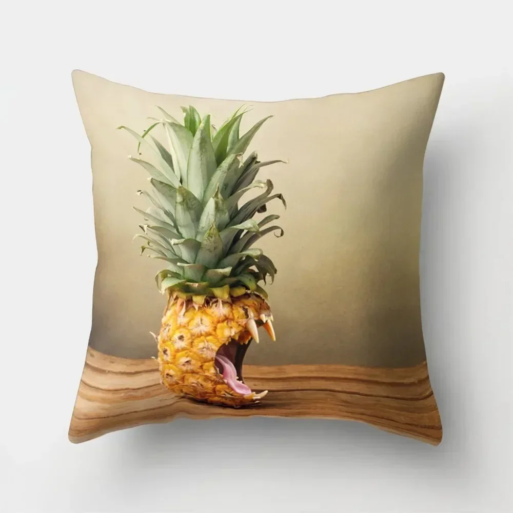 Pineapple series printed pillowcases home decoration living room sofa cushion cover bedroom room decoration