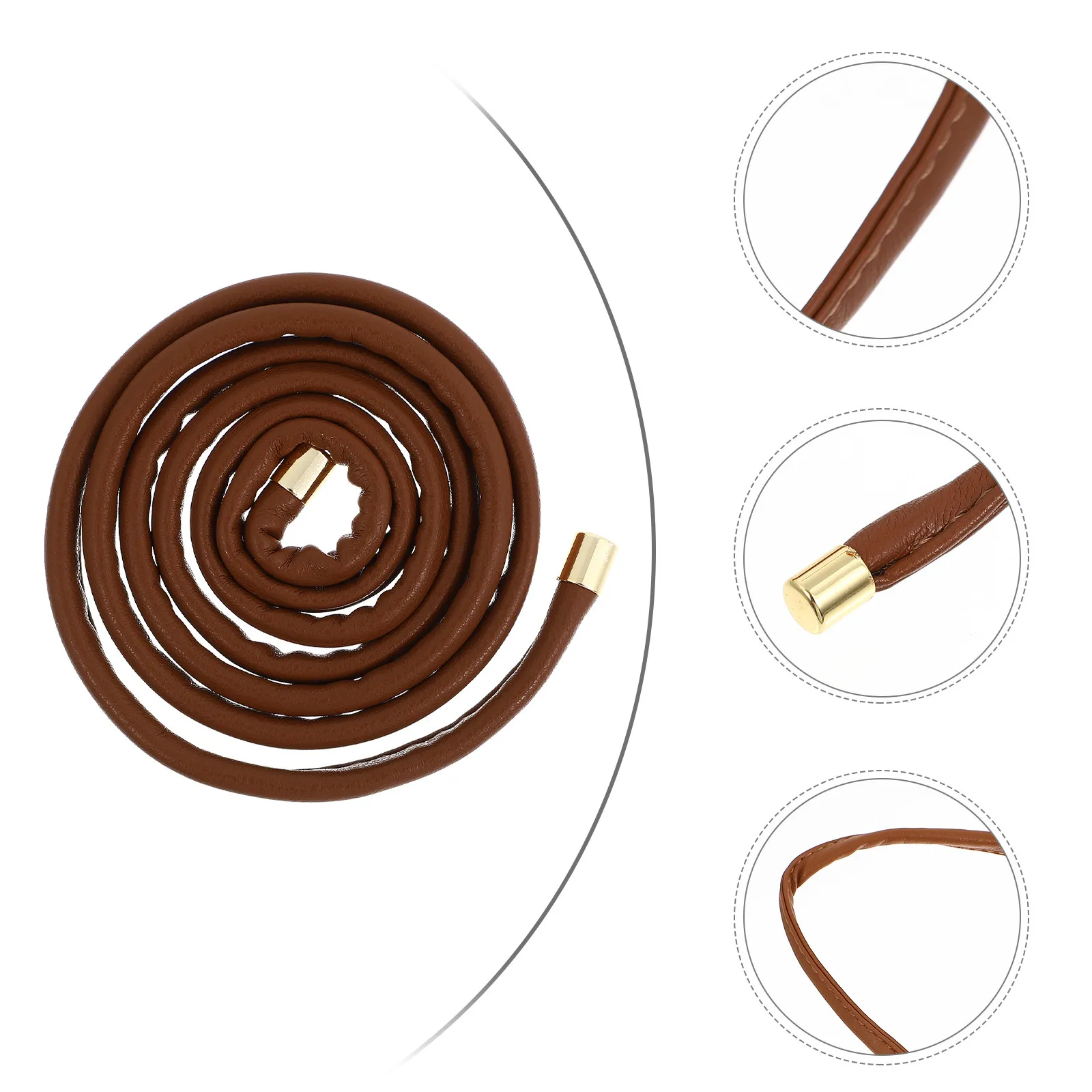 

1Pcs PU Adjustable Hair Tie Wired Ponytail Holder Super Adorable Hair Band for Women Daily Wear Accessory