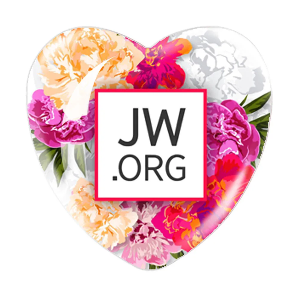 JW.ORG Jehovah's Witnesses JW The Bible Love 12pcs 16mm-30mm Photo Glass Cabochon Heart Shape Flat Back Making Finding