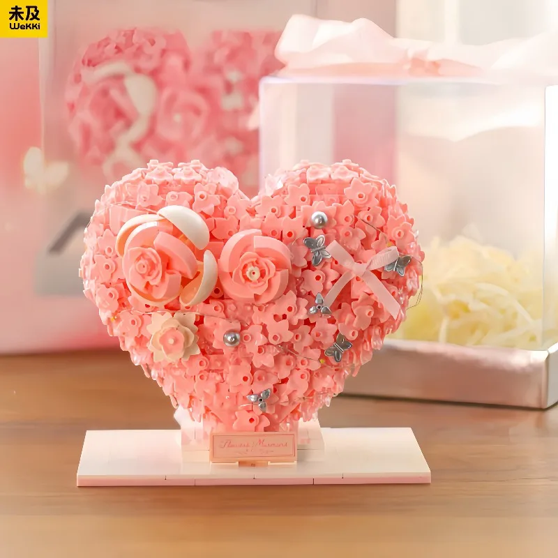 

Wekki Building Block Flower Series FLOWERS' MURMURS Assembled SplicingBlock Flower Decoration Toy Creative 3D Model Girl Gift