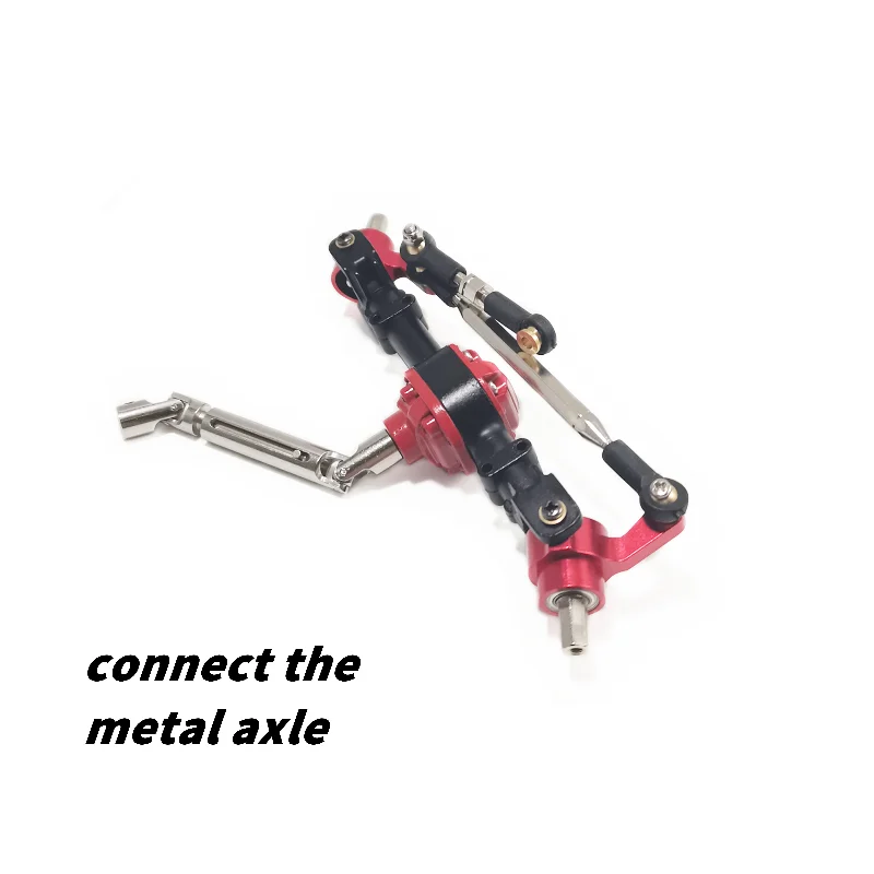 RC Crawler Upgrade Parts Metal Drive Shaft OP Replacement 2‑Pcs Set For MN82/300/78 1/12  Off‑Road Crawler Truck DIY Accessory