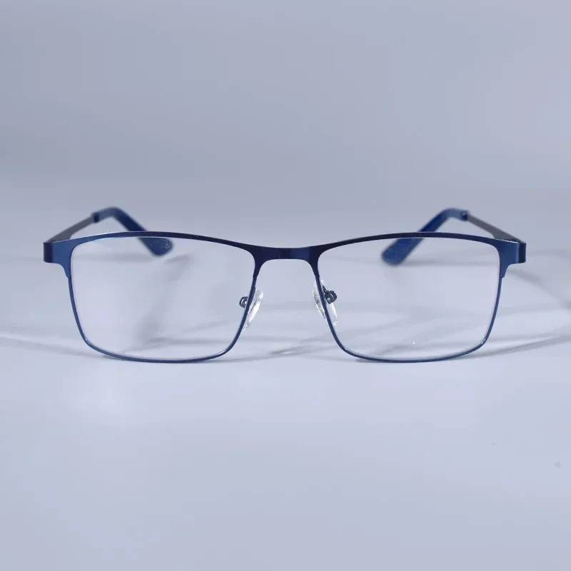 +0,75 1,25 1,5 1,75 2,0 2,25 2,75 Anti-Blaulicht Herrenbrille Quadratischer Metallrahmen Große Lesebrille Presbyopie-Brille Gafas Lectura – Detail 20