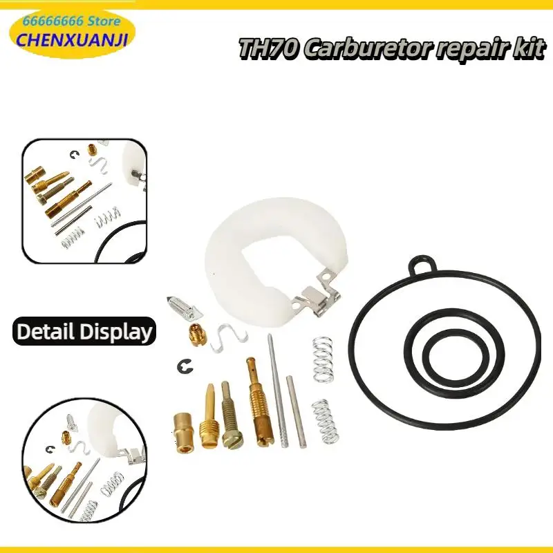 TH70 Horizontal Engine 90cc Carburetor Repair Kit – Plunger Diaphragm & Float Accessory for Motorcycle Dirt Bike