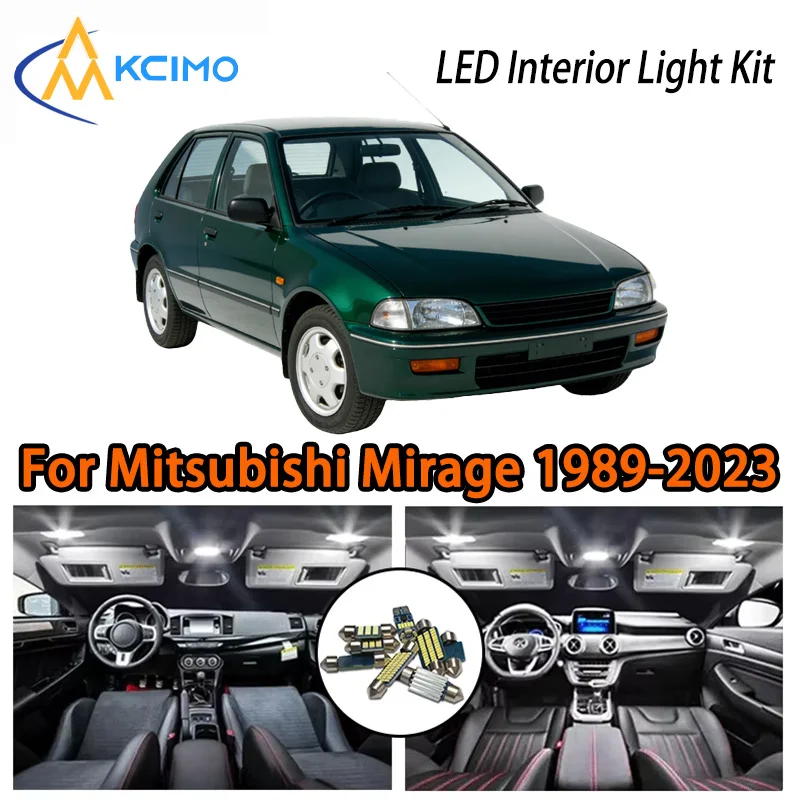 

KCIMO For Mitsubishi Mirage 1989-2023 Premium LED Interior Kit - 2 Colors , Quick Installation, Long-Lasting