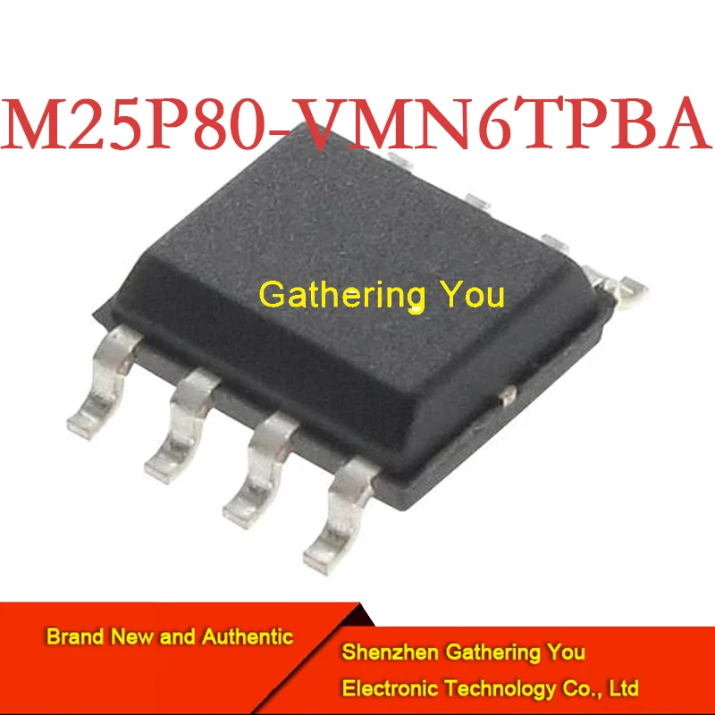 

M25P80-VMN6TPBA SOIC-8 NOR flash Brand New Authentic