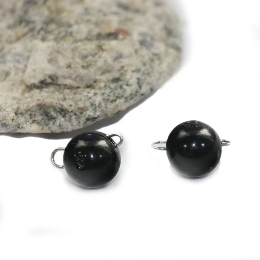 1 قطعة ماتي الأسود التنغستن الغطاسون 1 جرام-12 جرام الصيد الأوزان الغطاسون ل باس الصيد معالجة اكسسوارات هوك موصل