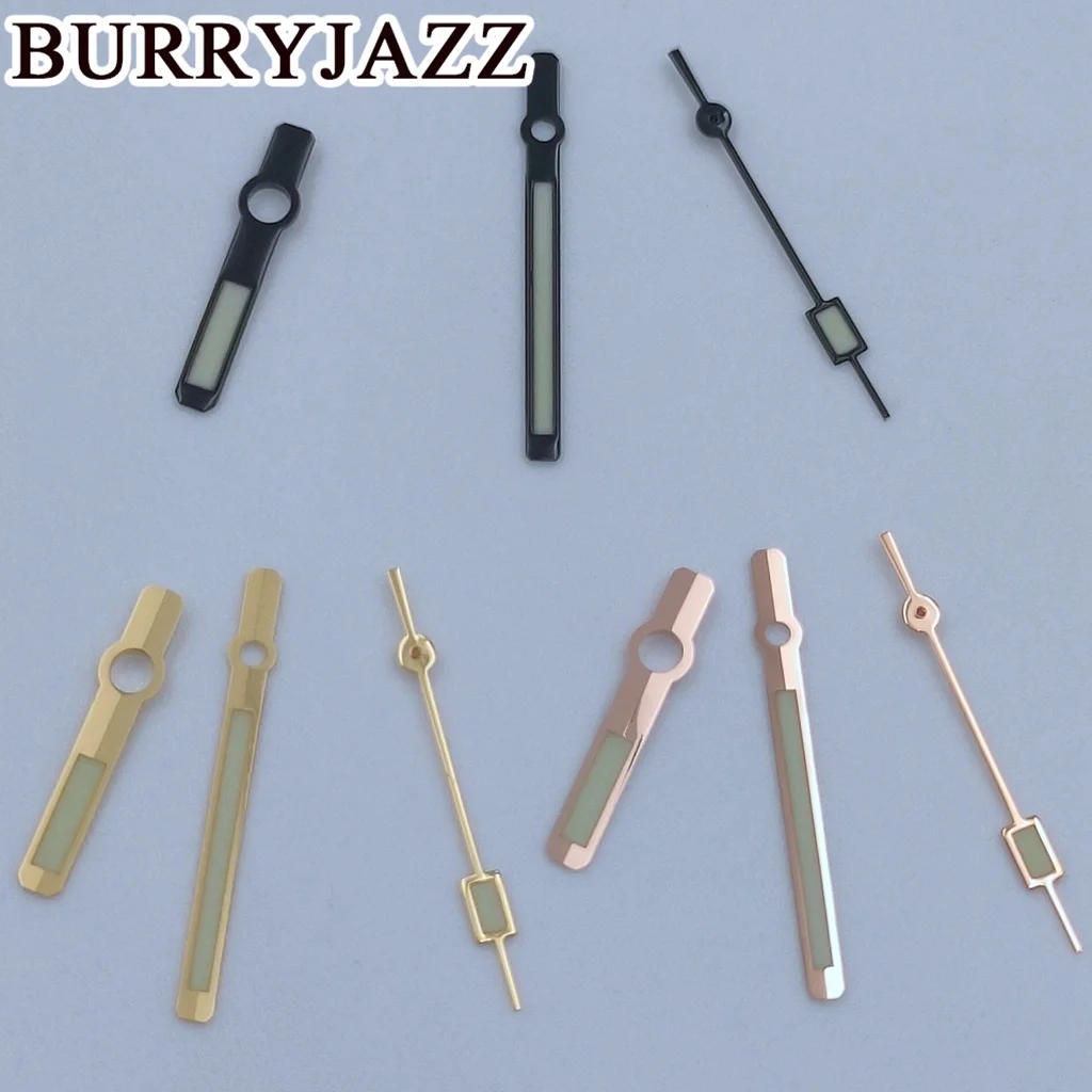 BURRYJAZZ NH35 NH36 NH38 7S26 7S36 4R35 4R36 Watch Hands Black Silver Gold Rose GoldHands Green Luminous