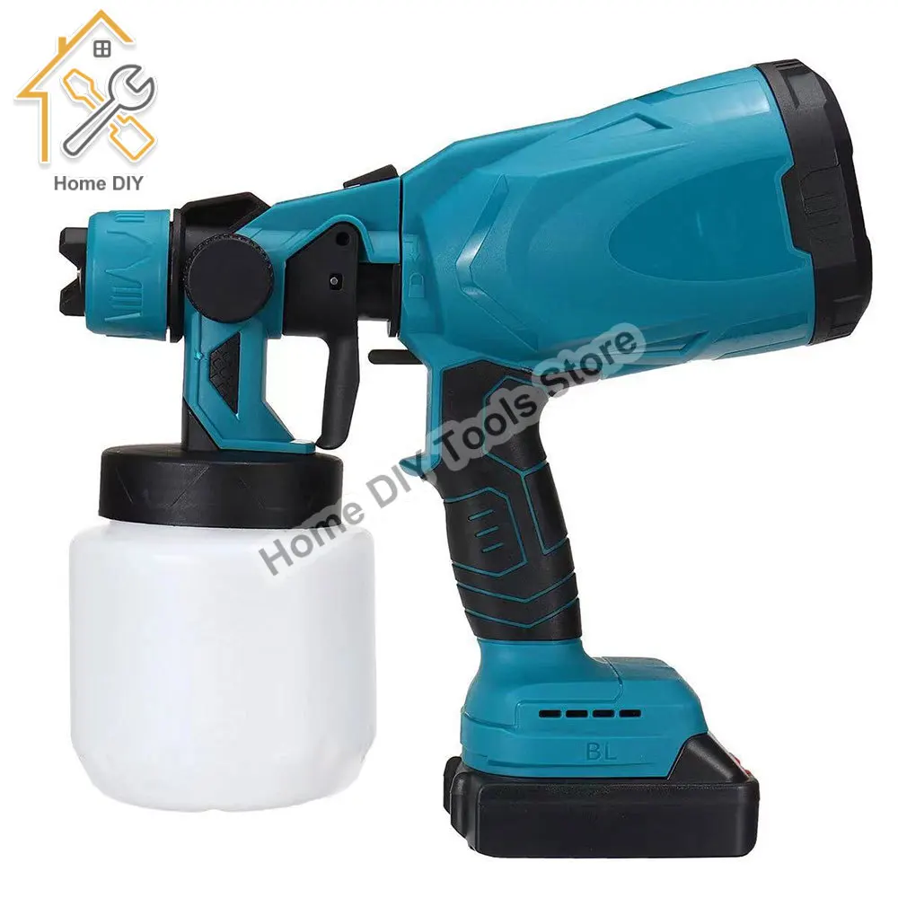 

800ml Electric Spray Gun Handheld Cordless High Power Electric Paint Sprayer Disinfection Sterilization Steel Coating Sprayer