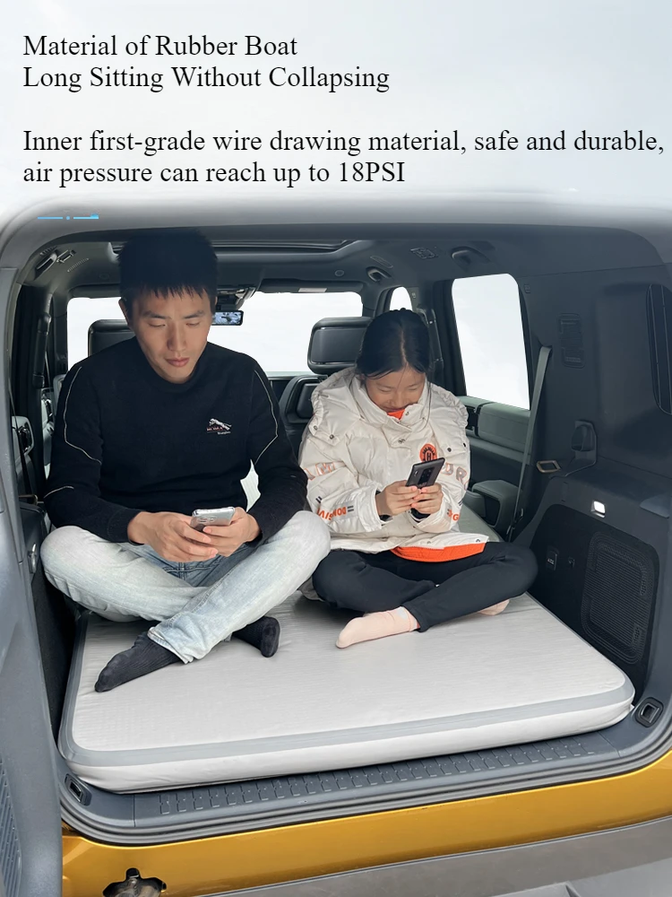 For BYD Leopard 5 / DENZA B5 Inflatable Air Mattress Conversion Brushed Car Custom Sleeping Pad Car Travel Bed Accessories