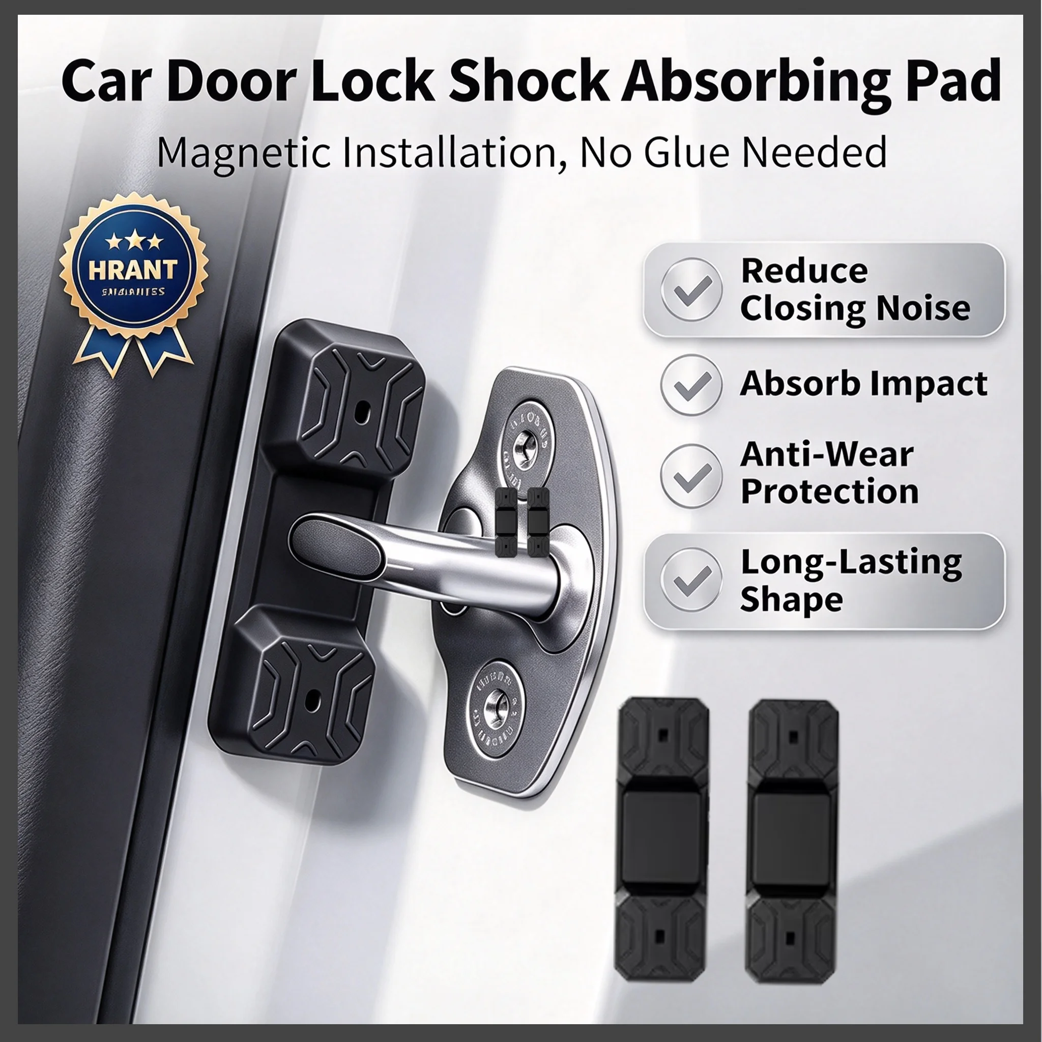 For BMW 1 2 3 4 Series Magnetic Silicone Door Lock Buffer Pads Noise Reduction Shock Absorption Car Accessories