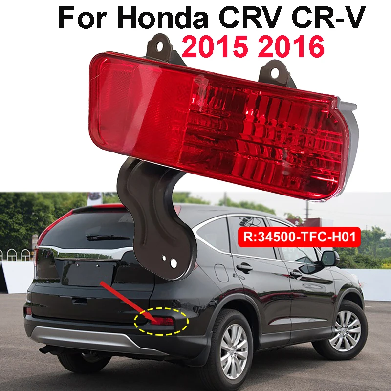 

Car Tail Rear Bumper Brake Light Warming Signal Reflector Lamp Taillight NO Bulb for Honda CRV CR-V 2015 2016 34500-TFC-H01
