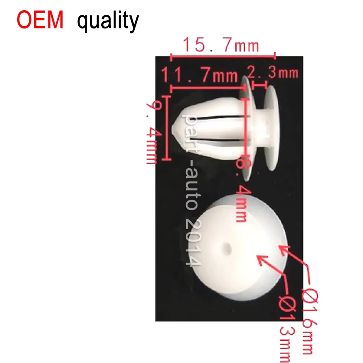 

50/100x OEM для Honda 91560S04003, зажим для накладки на порог, левая застежка