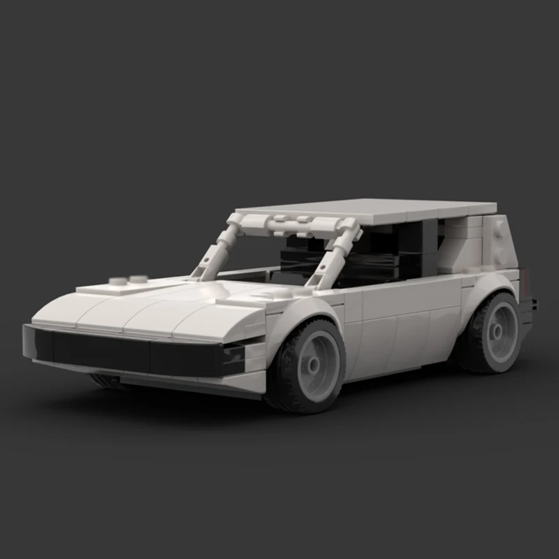 ชุดตัวต่อรถแข่งสปีด์รุ่น MOC รถสปอร์ตสีขาว GT เทคโนโลยีโมดูลาร์ ของขวัญวันหยุดสำหรับเด็ก ชุดประกอบของเล่น