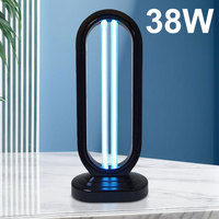 110V 220V 38W High Ozone Remote Control Ultraviolet Sterilizing Lamp UVC 254nm Quartz Germicidal Lamp UV Disinfection Light