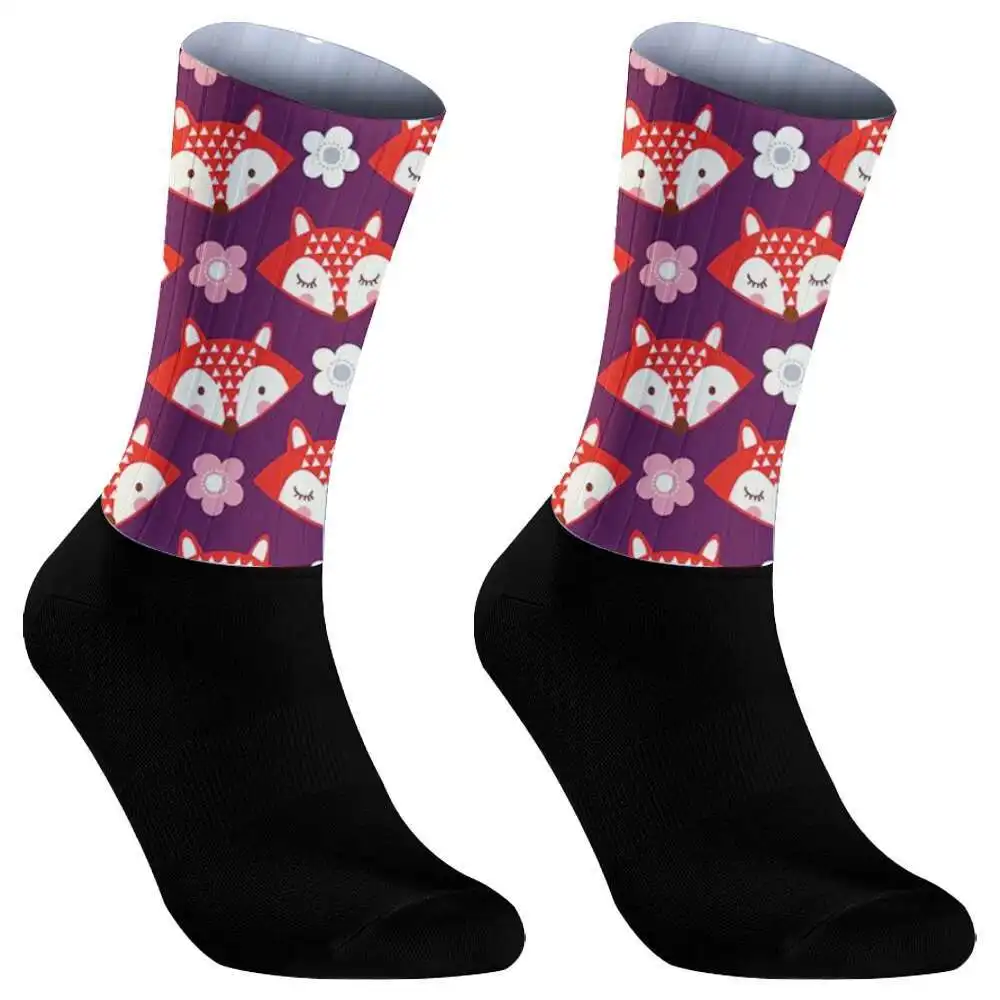 

2026 Новые компрессионные спортивные носки для гоночного велосипеда на открытом воздухе, бесшовные противоскользящие велосипедные носки, аэро носки для командного велосипеда, дорожные велосипедные носки