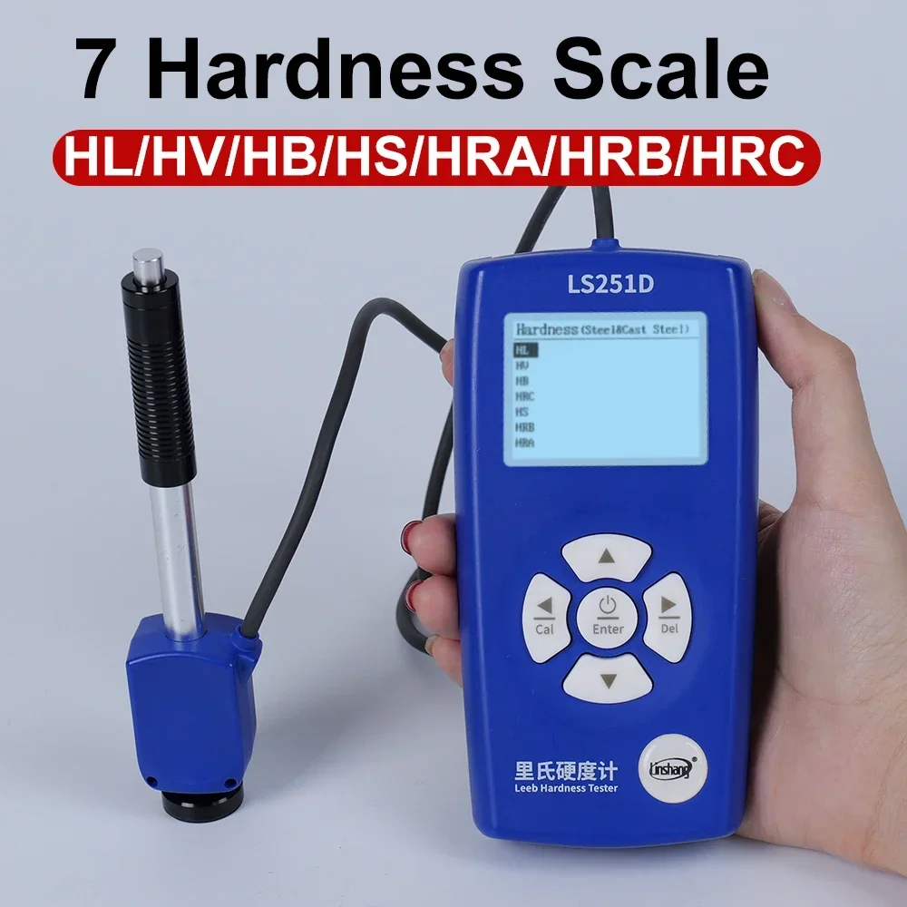 RTS LS251D HRA/HRB/HRC Metal Digital Steel Hardness Tester HLD Portable Durometer Leeb Hardness Tester