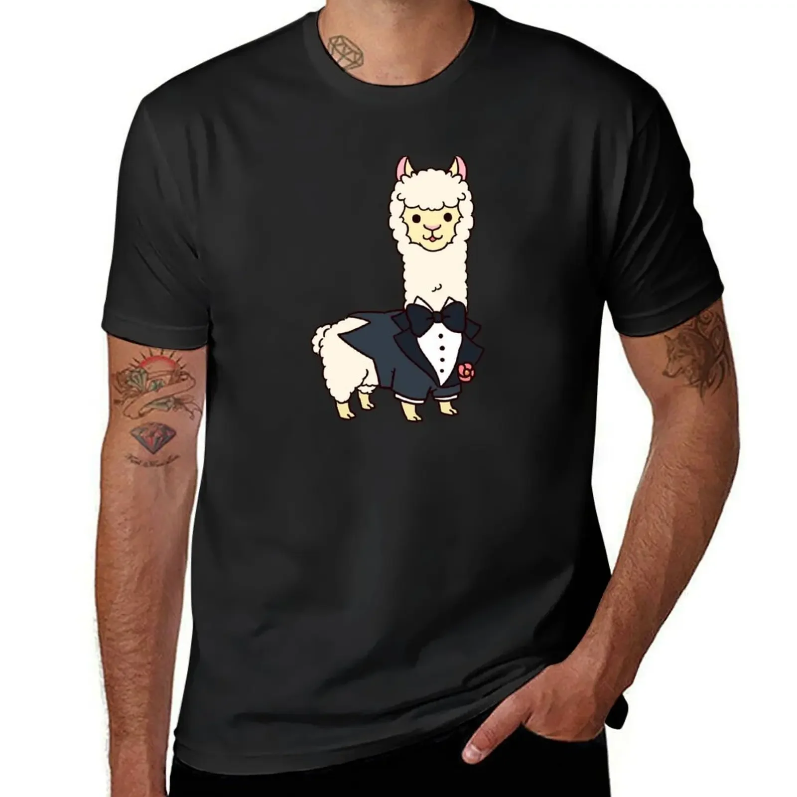 Groom llama T-Shirt anime stuff tees sports fans designer t shirt men