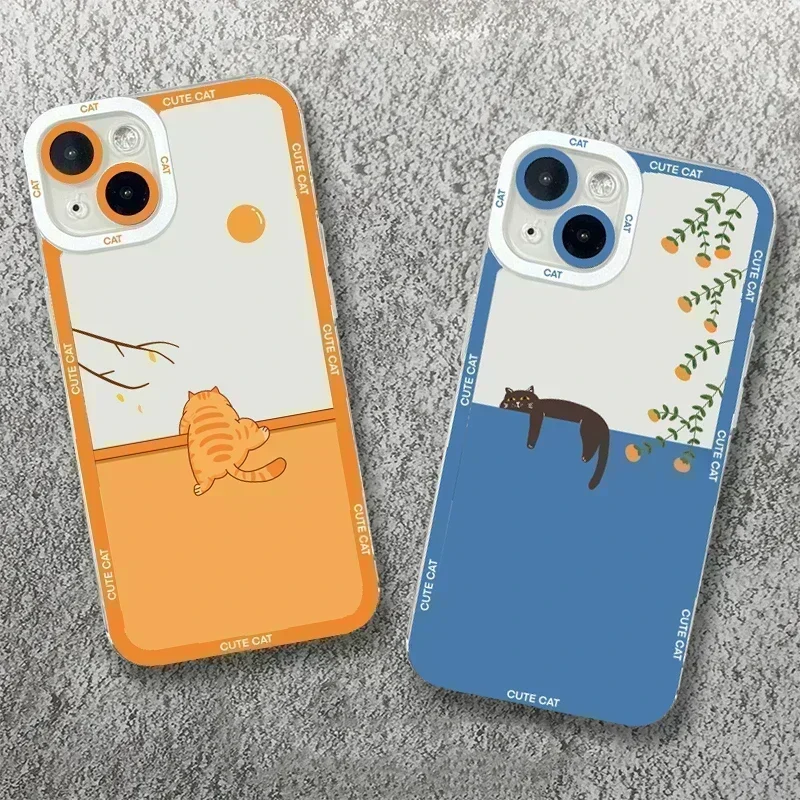 

Case For Xiaomi 14 Cases Poco X5 Pro 5G Cases Cute Cat Case For Xiaom Mi 13 12 11 Lite 13T 12T 12X Poco F5 X3 Pro F3 Clear Cover