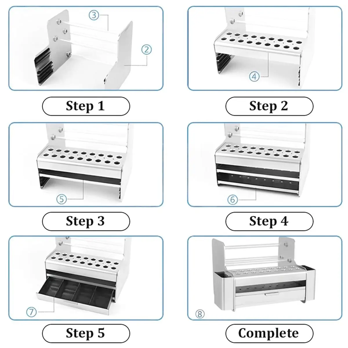 Multi-use Gear Multifunctional Maintenance Tool Storage Box Component Sorting Parts Box, Screwdriver Storage Box Desktop Storage