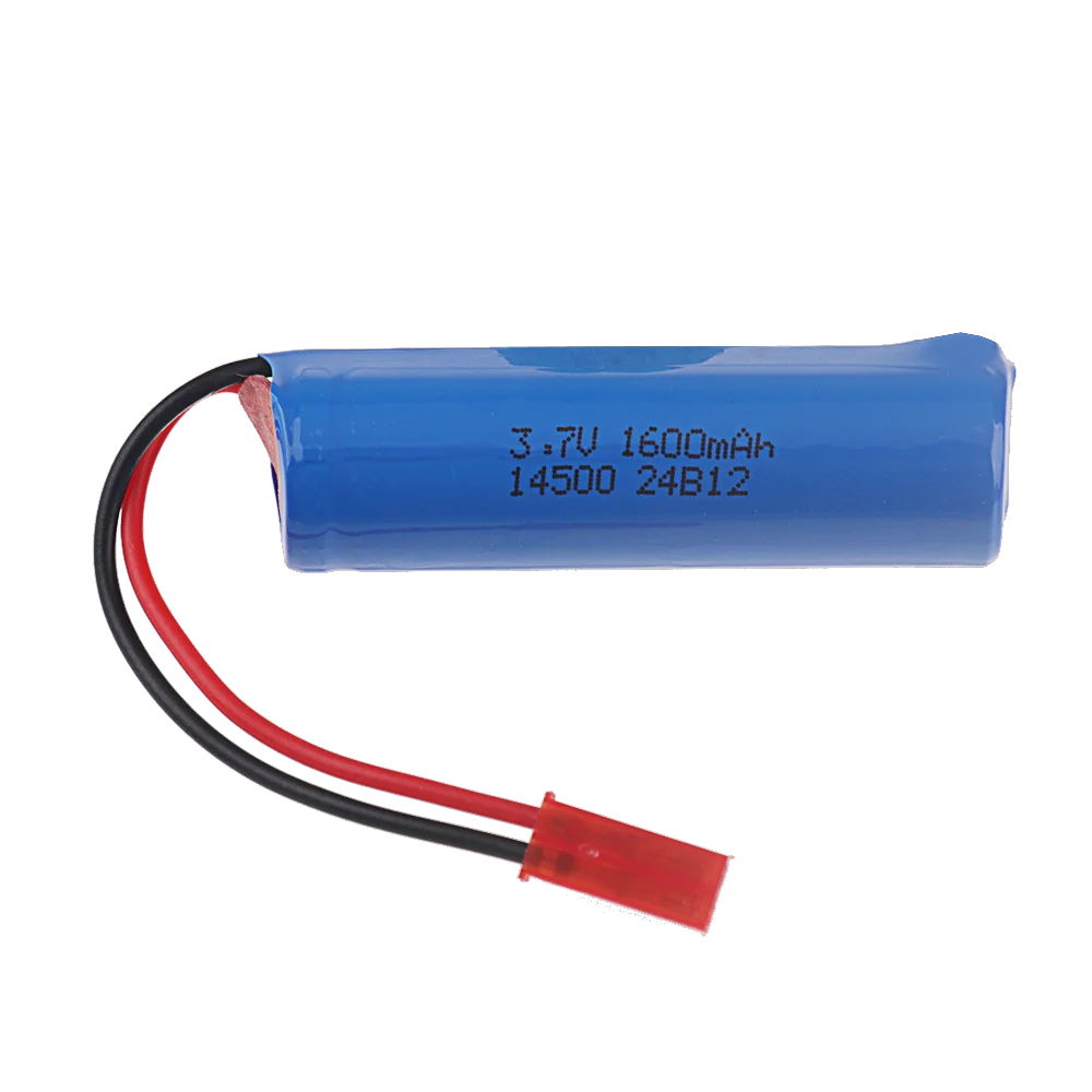 3.7V 1600mAh 14500 Battery JST plug with 5in1 Charger for DE35 DE38 DE40 DE50 Double-Sided Tumbling Stunt RC Car