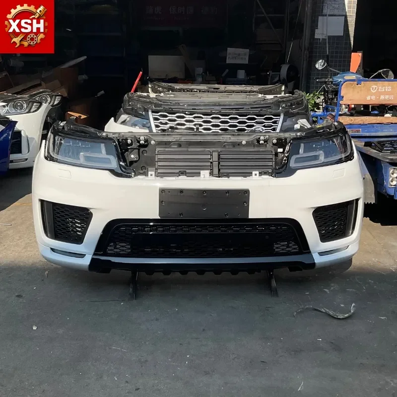 Complete Front Bumper with Radiator and Headlights for Range Rover Sport L494 2018-2022 Auto Body Parts Replacement Kit 3