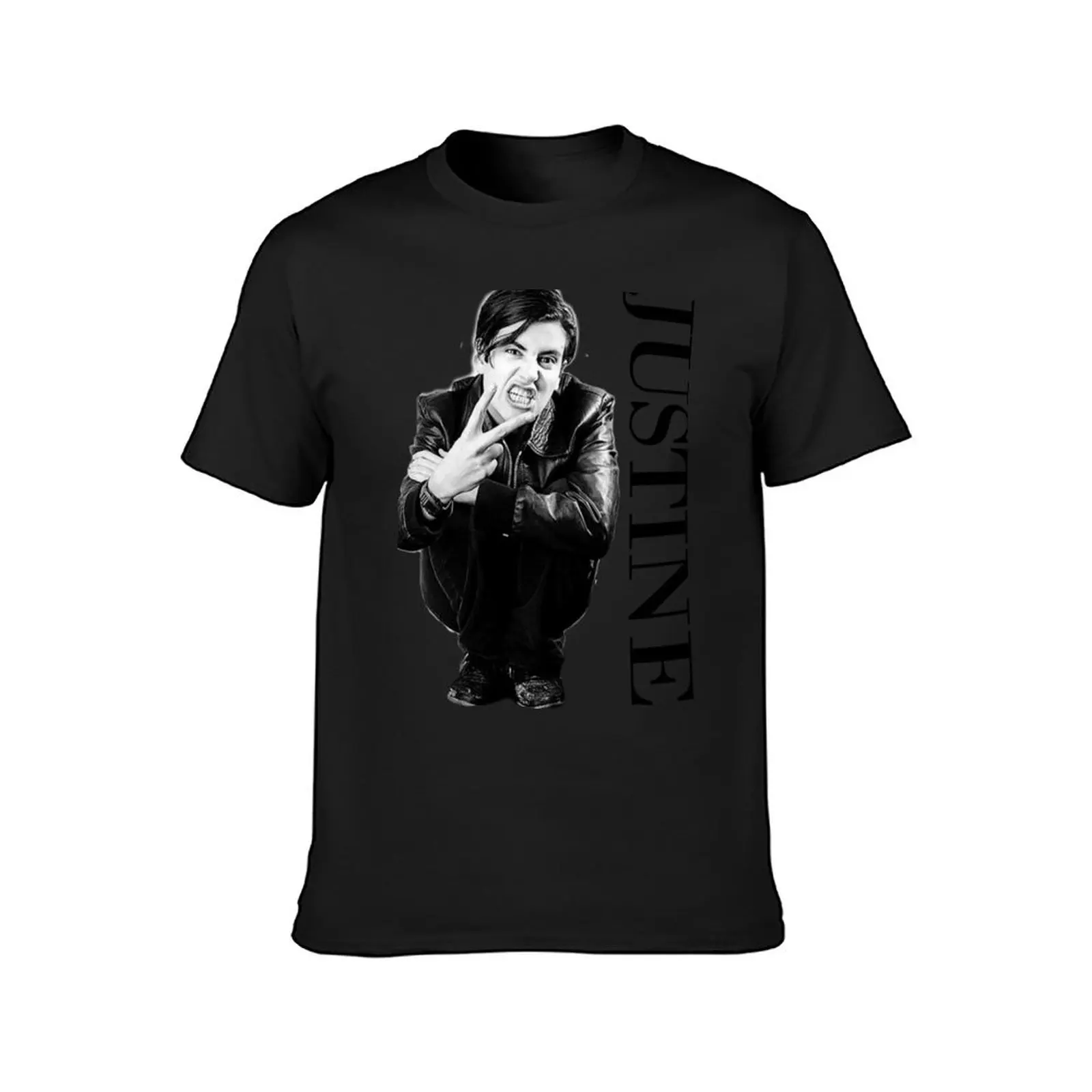 J U S T I N E - S N A R L T-Shirt plus size tops cute clothes funnys hippie clothes black t-shirts for men