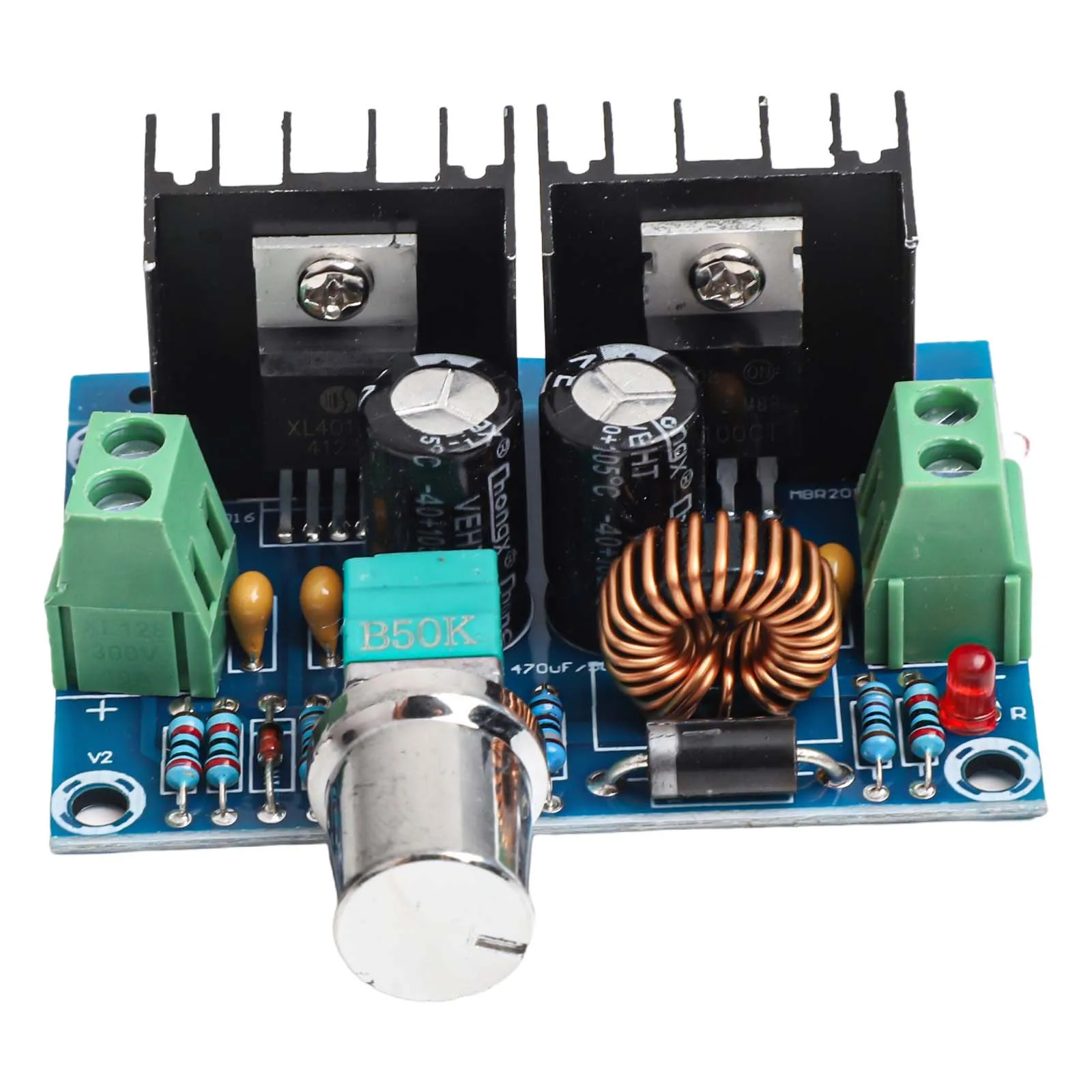 8A Power Supply 8A Output Current Regulator DC Voltage Regulator 61*41*27MM Overtemperature Protection Short Circuit Protection