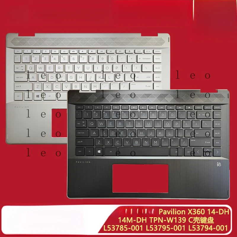 

Compatible for HP X360 14-DH 14M-DH TPN-W139 C shell keyboard L53795-001 L53785