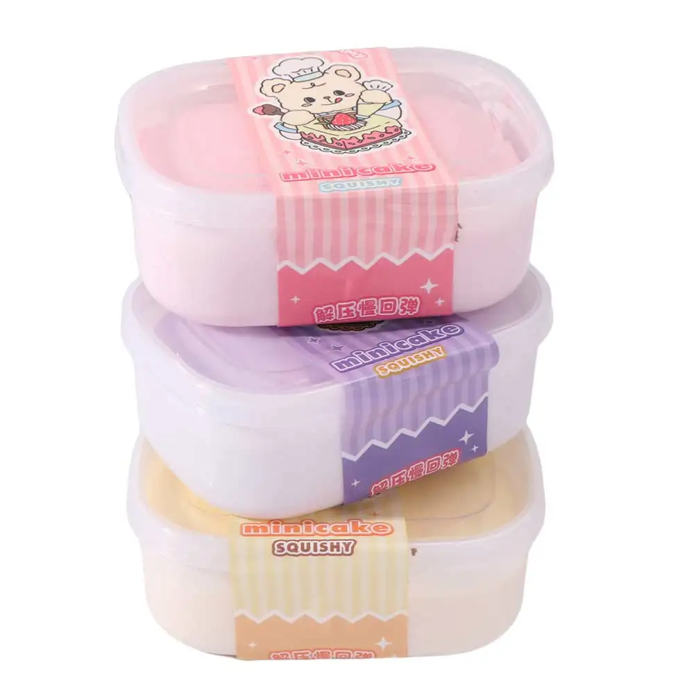 Slow-rebound Simulation Cake Box Squeeze Kneading Handmade Cake Box Squishy 3D Soft Sensory Fidget Simulation