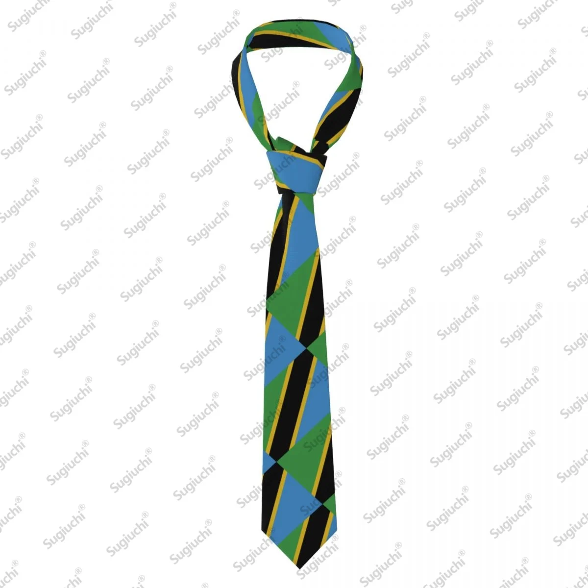 2026 Tanzania Flag Wedding PartyNeck Ties For Men Women Casual Plaid Tie Suits Slim Necktie Gravatas For Gift