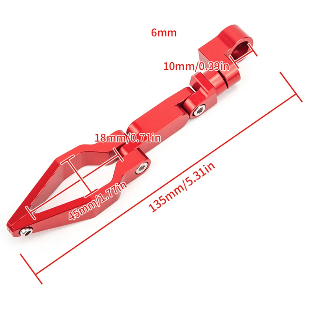 Motorcycle Front Brake Line Hose Clamp Holder Replacement Foldable Design Aluminum Alloy Oil Pipe Clamps Motorcycles Accessories