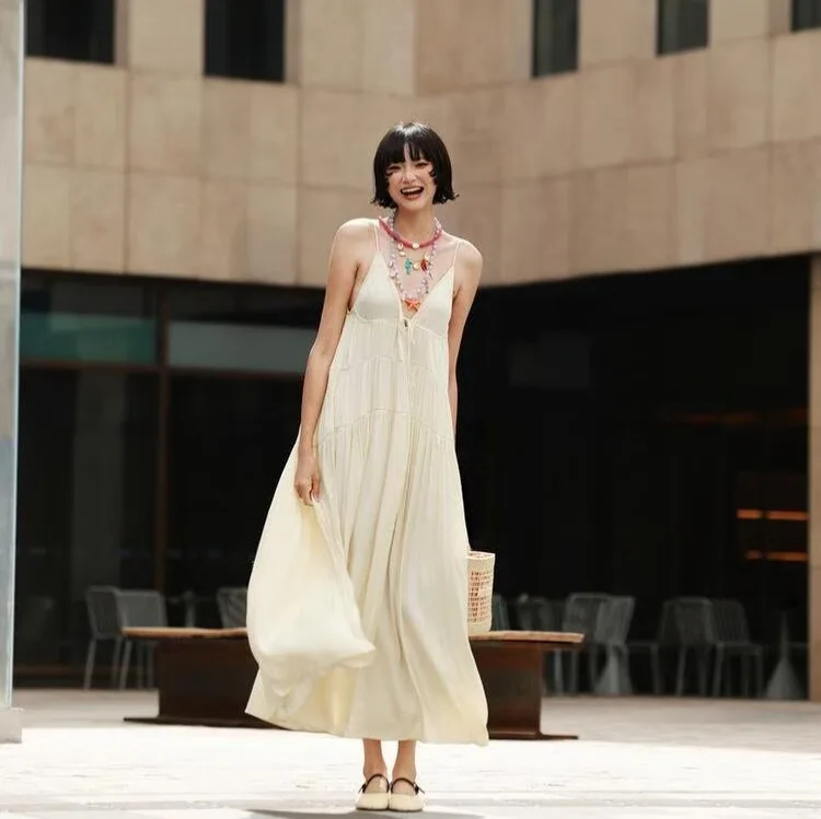 aliexpress midi dress Spring Midi Dresses for Women Elegant Vintage Sexy Print Floral Mesh Folds Bodycon Slit Long Robe Party Office Lady Vestido