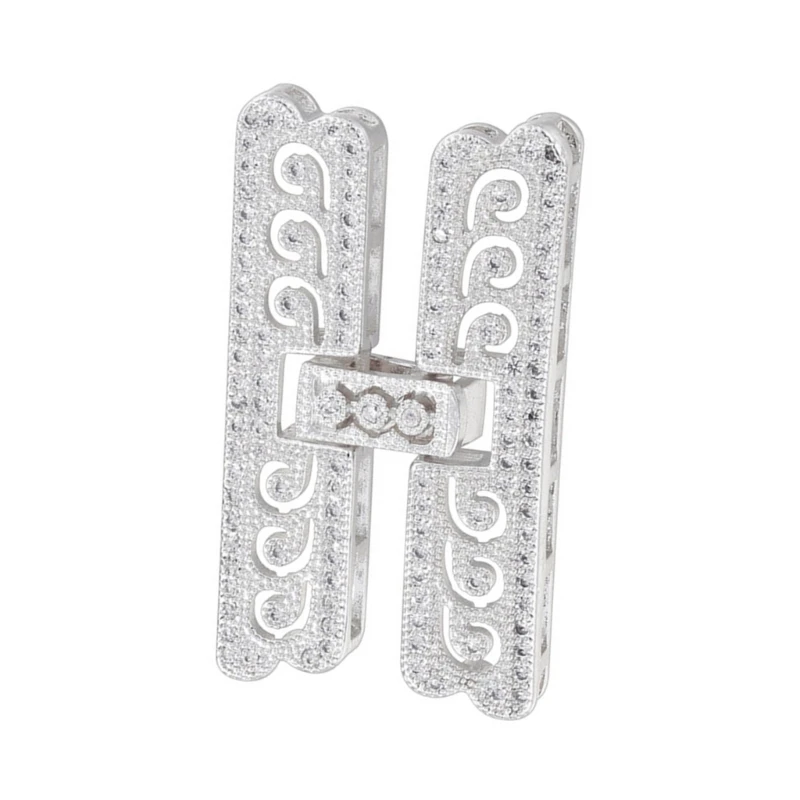 Zirconia Studded Multiple Strand Bracelet Connector for Jewelry Designs Dropshipping