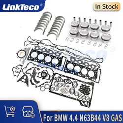 Engine Parts Piston & Rings Full Gasket Bearing Set Kit Fit 07-18 4.4 L GAS N63 N63B44 For BMW 550i 650i 750i 750Li X5 X6 89MM