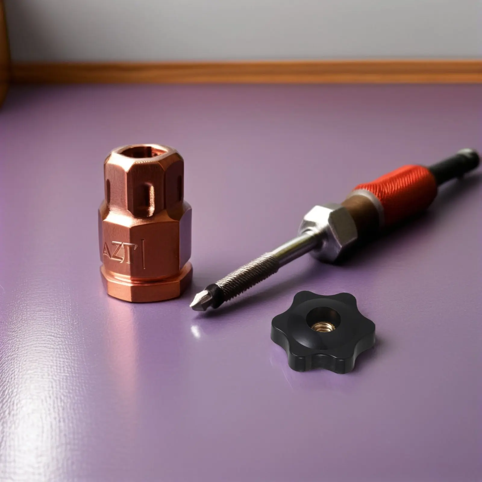 12Pcs Copper Core Threaded Knob Nuts Black Star Clamping Handle Ergonomic Star Shaped Hand Tightening Knob for Machinery