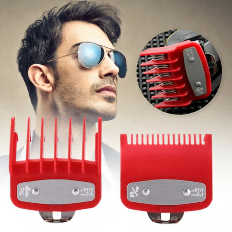 8/10pcs set for Wahl Hair Clipper Guide Comb Set Standard Guards Attached Trimmer Style Parts