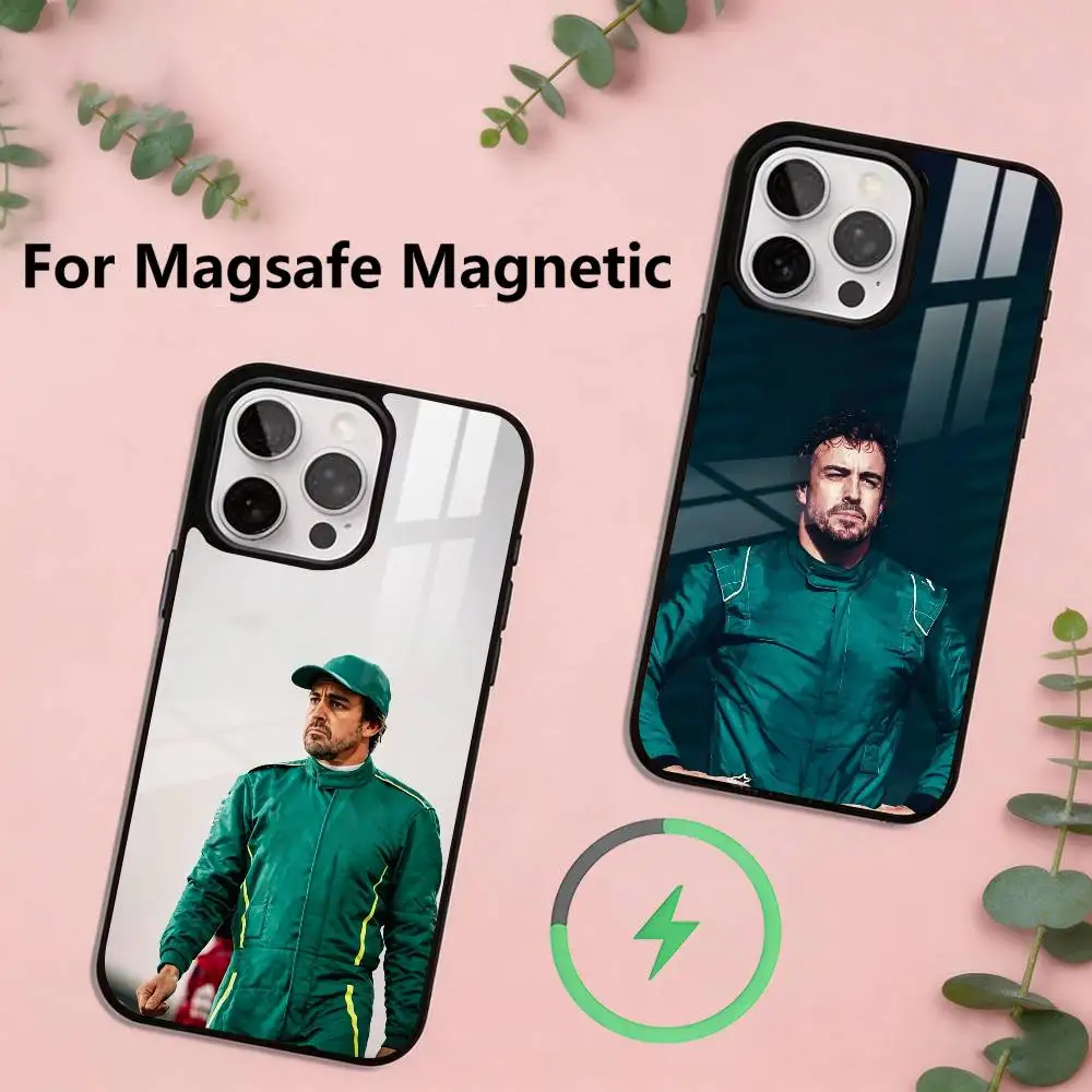 

Cool A-Fernando A-Alonso Phone Case For iPhone17,16,15,14,13,12,11 Plus,Pro Magnetic For Magsafe Wireless Charging