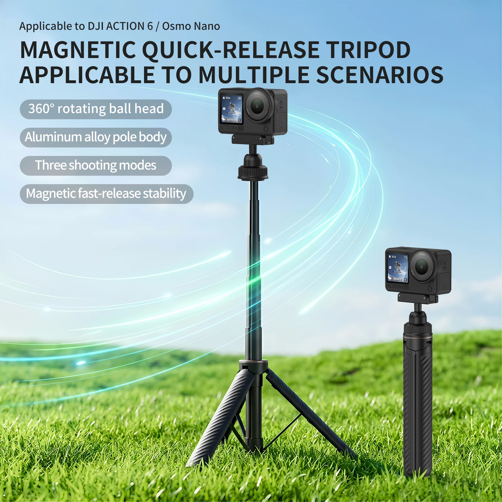 ponteira-magnetica-de-liberacao-rapida-para-tripe-e-bastao-de-selfie-360-°-cabeca-esferica-com-haste-de-aluminio-compativel-com-dji-osmo-action-6-e-osmo-nano-camera