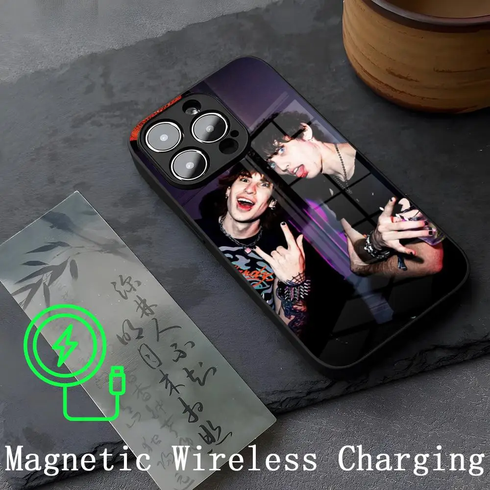 Jake Webber Johnnie Guilbert Phone Case Strong Magnetism Glass For iPhone 14ProMax 15 13 12 15 11 Pro XS Max Plus Mini Coque