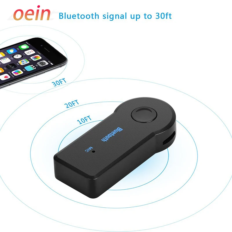 2 in 1 Bluetooth 5.0 Receiver Wireless Handsfree Transmitter Adapter Music Audio Aux A2dp Headphone 3.5mm Jack For Car Converse