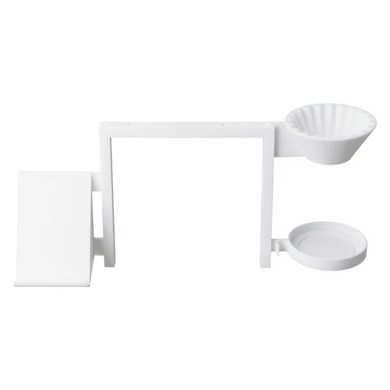 AXYC Coffee Station Side Storage Rack Set, Plastic Tray and Filter Shelf for Left-Side Unit Access and Daily Service